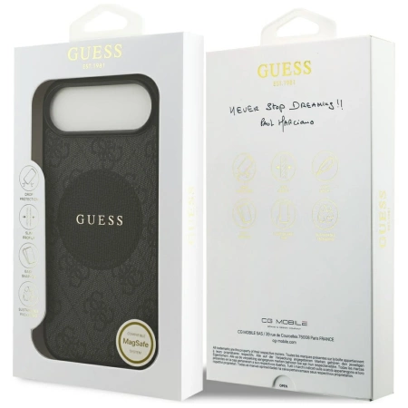 Guess 4G Circle Classic Logo MagSafe case for iPhone Air - black