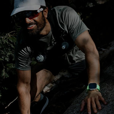 UNIQ pasek Stride SE Apple Watch 49/46/45/44mm FKM Rubber Strap lume