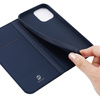 Etui IPHONE 13 PRO MAX z klapką Dux Ducis skórzane Skin Leather granatowe