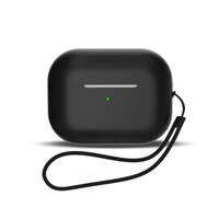 Silikonhülle für AirPods 1 / AirPods 2 + Handschlaufe - Schwarz