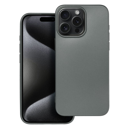Futerał METALLIC do IPHONE 15 PRO MAX szary