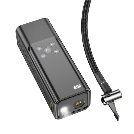 HOCO przenośny bezprzewodowy kompresor / sprężarka 5000mAh ZP7 czarny