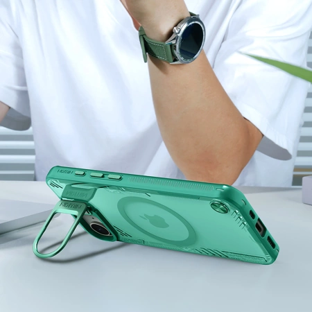 Nillkin Iceblade Prop Magnetische Hülle mit Ständer für iPhone 16e - Grün