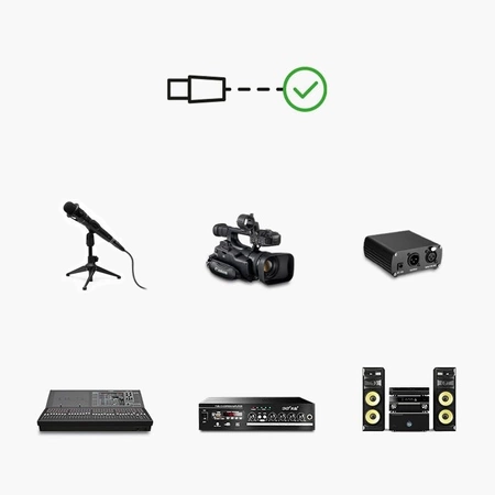 Ugreen Extension Audio Cable Microphone Cable Microphone XLR (Female) - XLR (Male) 2m (AV130)