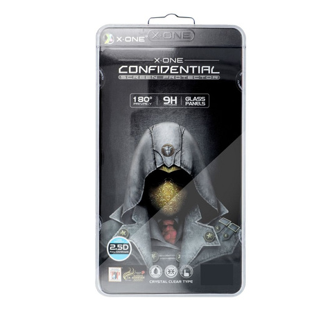 Szkło hartowane X-ONE Full Cover Extra Strong Privacy - do iPhone 16 Pro (full glue) czarny