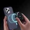 Dux Ducis Naples Hülle iPhone 14 Pro Max magnetische Lederhülle MagSafe blau