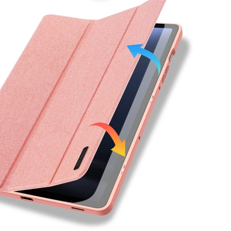 Dux Ducis Domo eco-leather case with stand for Samsung Tab S9 FE+ - pink