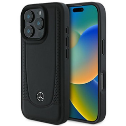 Mercedes nakładka do iPhone 16 Pro Max 6,9" MEHCP16XARMBK Hardcase Leather Urban czarna