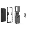 Ring Armor Tough Hybrid Case Cover + Magnethalter für Samsung Galaxy A73 schwarz