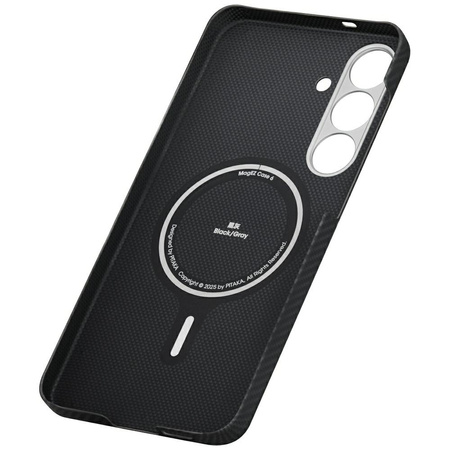 Etui PITAKA Ultra-Slim MagSafe do Samsung Galaxy S25 czarno szary
