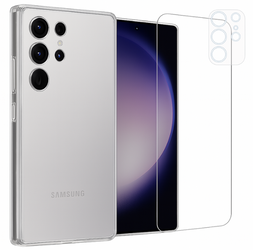 Etui do Samsung S24 Ultra + Szkło na ekran + Szkło na aparat
