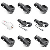 FORCELL CARBON ładowarka samochodowa Typ C 3.0 PD20W +  Typ C 3.0 PD20W CC50-2C czarna (Total 40W)