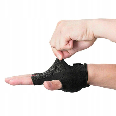 Rockbros S169BGR XXL cycling gloves with gel inserts - gray