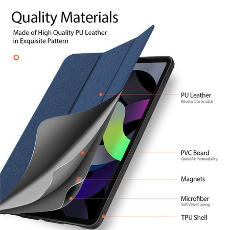 DUX DUCIS Domo - etui składane z miejscem na rysik do iPad Air 4/5 10.9 czarne