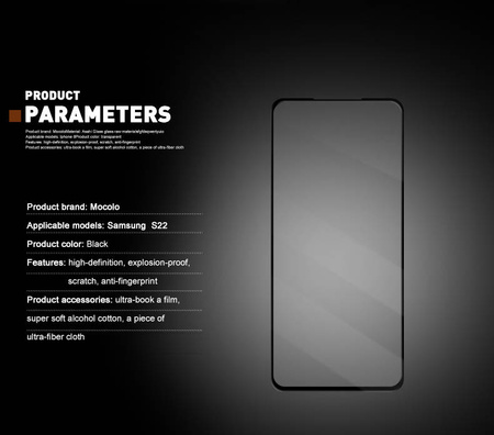Mocolo 2.5D Full Glue Glass - Szkło ochronne Samsung Galaxy S22+