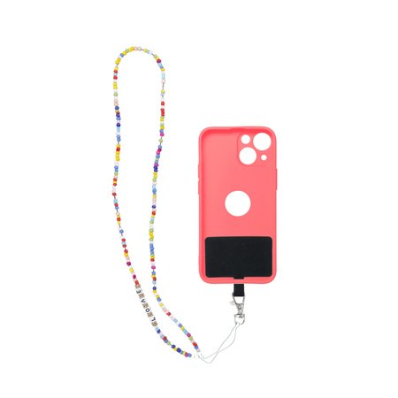 Zawieszka PIXIE do telefonu / długość sznura 68cm (34cm w pętli) / na szyję - koraliki
