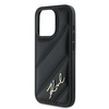 Karl Lagerfeld KLHCP15XPQDSMGK iPhone 15 Pro Max 6.7" czarny/black hardcase Diagonal Quilted Script