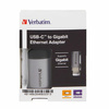 Verbatim Adapter USB-C - Eternet aluminium/aluminum 49146