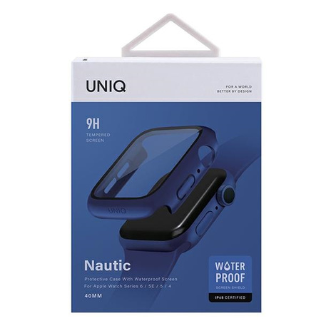 UNIQ etui Nautic Apple Watch Series 4/5/6/SE 40mm niebieski/blue