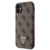 Oryginalne Etui IPHONE 11 / XR Guess Hardcase Crossbody 4G Metal Logo (GUHCN61P4TDSCPW) brązowe