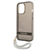Guess GUHCP13LHTSGSK iPhone 13 Pro / 13 6,1 &quot;schwarz / schwarzes Hardcase Translucent Stap