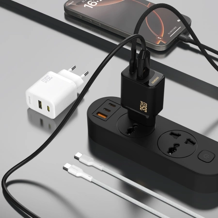 Dudao A27 MaxC 35W Wandladegerät + USB-C Kabel - Weiß