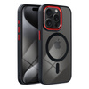 Futerał Color Edge Mag Cover kompatybilny z MagSafe do IPHONE 15 PRO MAX czarno czerwony