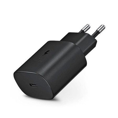 SAMSUNG ŁADOWARKA SIECIOWA TYP-C 3A 25W CZARNY EP-TA800 + KABEL TYP-C - TYP-C DG977