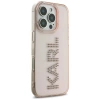 Karl Lagerfeld IML Rhinestones Logo iPhone 16 Pro Case - Pink