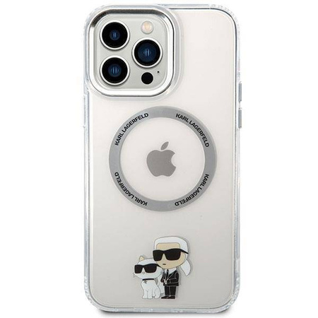 Karl Lagerfeld KKLHMP13XHNKCIT iPhone 13 Pro Max 6,7&quot; Hardcase transparent Ikonisches Karl&amp;Choupette Magsafe