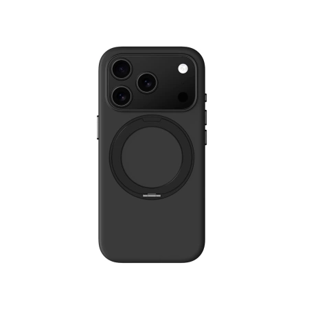 Etui AMAZINGTHING Cloudie na iPhone 17 Pro Max z podstawką - czarne