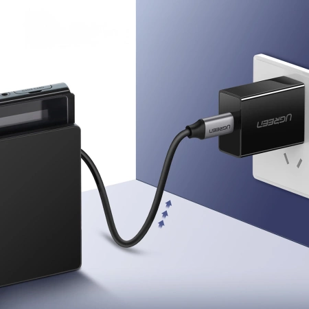 Kabel USB-C do USB-C 3.1 PD UGREEN Power Delivery 60W 1,5m (czarny)