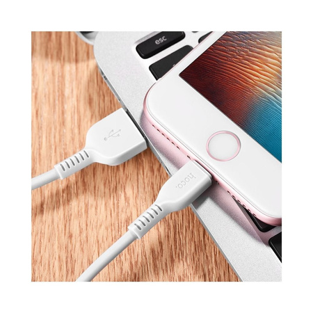 Cable 2.4A 1m USb - Lightning Hoco X13 white