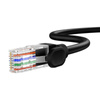 Kabel Ethernet Baseus High Speed Cat 5 RJ-45 1000Mb/s 0.5m okrągły - czarny