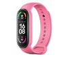 Pasek / opaska silikonowa do smart band Xiaomi Mi Band 5 / 6 / 7 różowa (37)