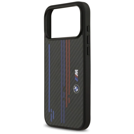 Etui BMW M Kevlar Lines & Logo MagSafe na iPhone 17 Pro Max - czarne