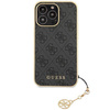 Guess GUHCP15LGF4GGR iPhone 15 Pro 6,1&quot; grau/graues Hardcase 4G Charms Collection