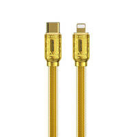 WK Design Sakin Series kabel szybkiego ładowania / transmisji danych USB Typ C - Lightning PD 20W 1m złoty (WDC-163)