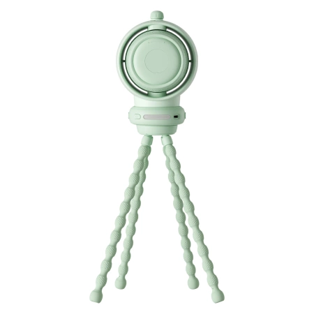 Jisulife Kinderwagenventilator Life2S, 5000 mAh, mit flexiblen Beinen, Schreibtisch, Kinderwagen, Filter, Grün