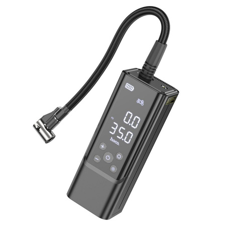 HOCO przenośny bezprzewodowy kompresor / sprężarka 5000mAh ZP7 czarny