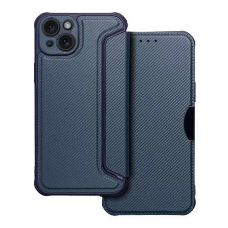 Kabura RAZOR Book do IPHONE 15 Plus niebieski