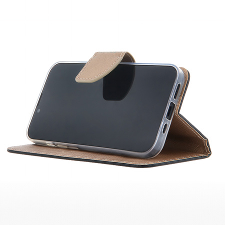 Etui Smart Fancy do iPhone 16 Pro 6,3&quot; czarno-złote