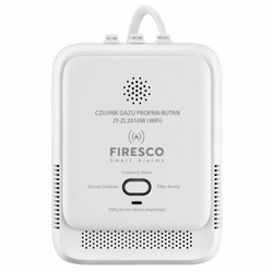 Czujnik gazu propan-butan Firesco (LPG)  JY-ZL2010W Wi-Fi Tuya Smart Life