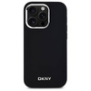 Original Case IPHONE 14 PRO DKNY Hardcase Plain Logo MagSafe (DKHMP14LPSCMCLK) black