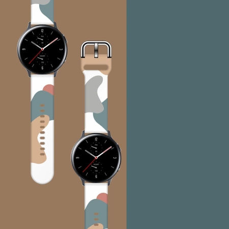 Strap Moro for Samsung Galaxy Watch 45 / 46 / 47 mm silicone bracelet watch band - pattern 2