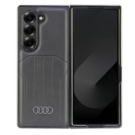 Original Handyhülle SAMSUNG GALAXY Z FOLD 6 Audi Synthetic Leather (AU-TPUPCMFold6-Q5/D1-BK) schwarz