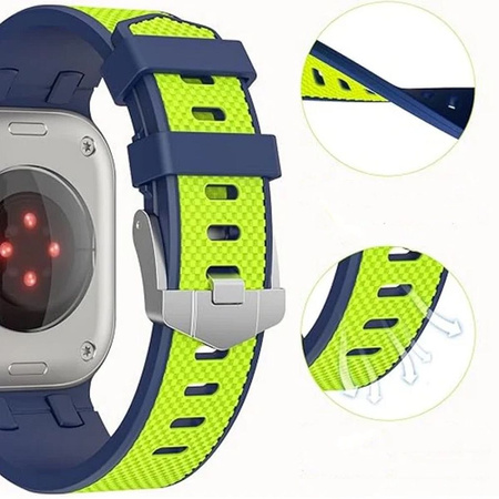 WiWU - Pasek do smartwatcha Wi-WB015 Kylin Watch Band 42/44/45/49mm - fluorescencyjny zielony