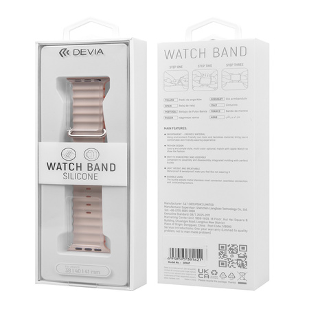 Devia pasek Deluxe Sport6 do Apple Watch 38mm/ 40mm/ 41mm czarny-pomarańczowy