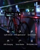 Rockbros Q3 Fahrrad-Rücklicht mit Smart Stop System - Schwarz