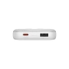 Baseus Comet Series powerbank with display 10000mAh 22.5W - white + USB-A - USB-C 0.3m cable - white